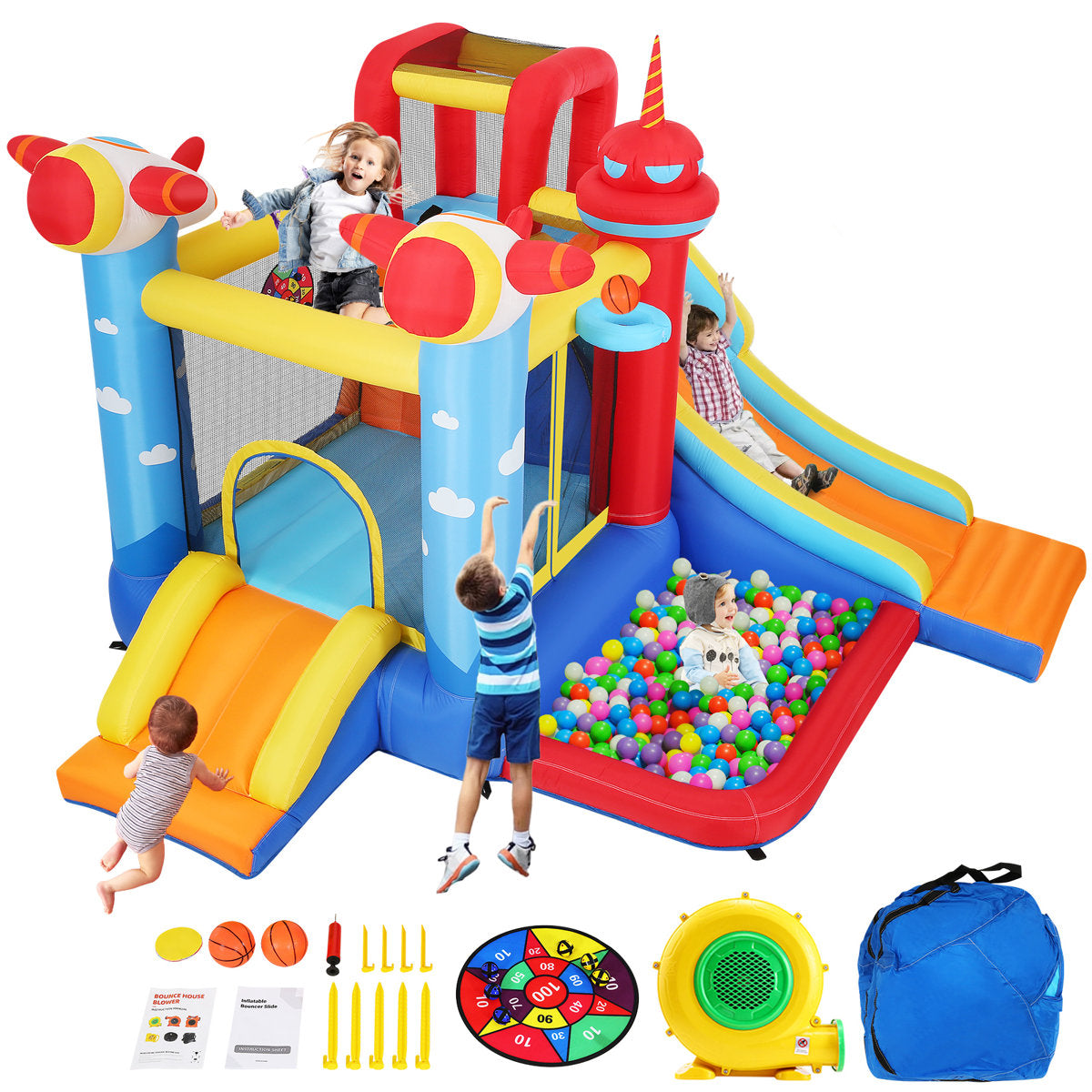 Baby Shark Inflatable Water Slide