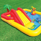 Intex 9.75ft x 6.33ft x 53in Inflatable Rainbow Play Pool and Ocean Play Pool — image 12