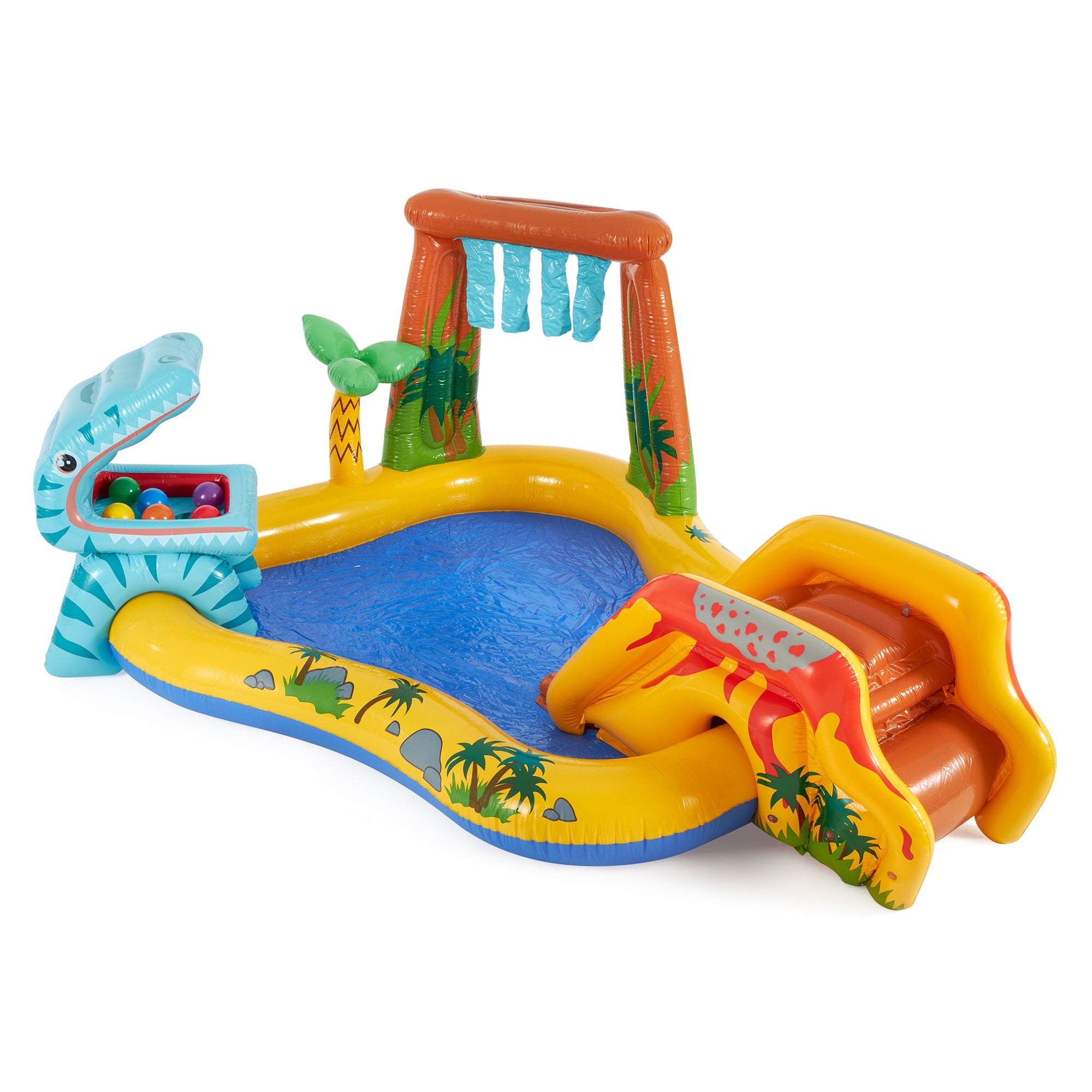 Intex 8ft x 6.25ft x 43in Dinosaur Play Pool & Inflatable Rainbow Play Pool — image 2