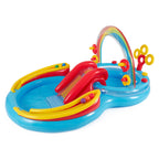 Intex 8ft x 6.25ft x 43in Dinosaur Play Pool & Inflatable Rainbow Play Pool — image 5