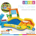 Intex 8ft x 6.25ft x 43in Dinosaur Play Pool & Inflatable Rainbow Play Pool — image 7