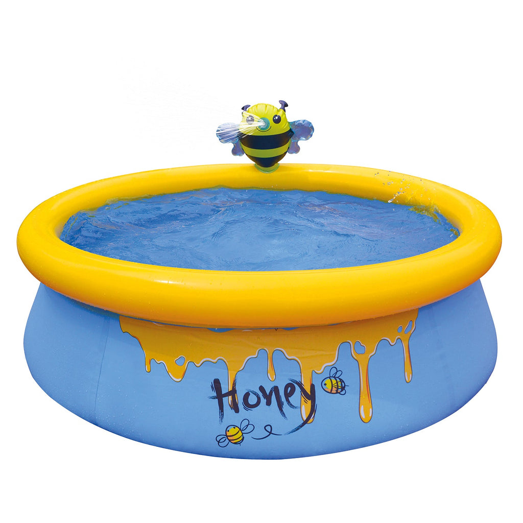 JLeisure 5' x 16.5" Bee Spray Inflatable Outdoor Above Ground Kid Swimming Pool — image 1