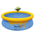 JLeisure 5' x 16.5" Bee Spray Inflatable Outdoor Above Ground Kid Swimming Pool — image 1