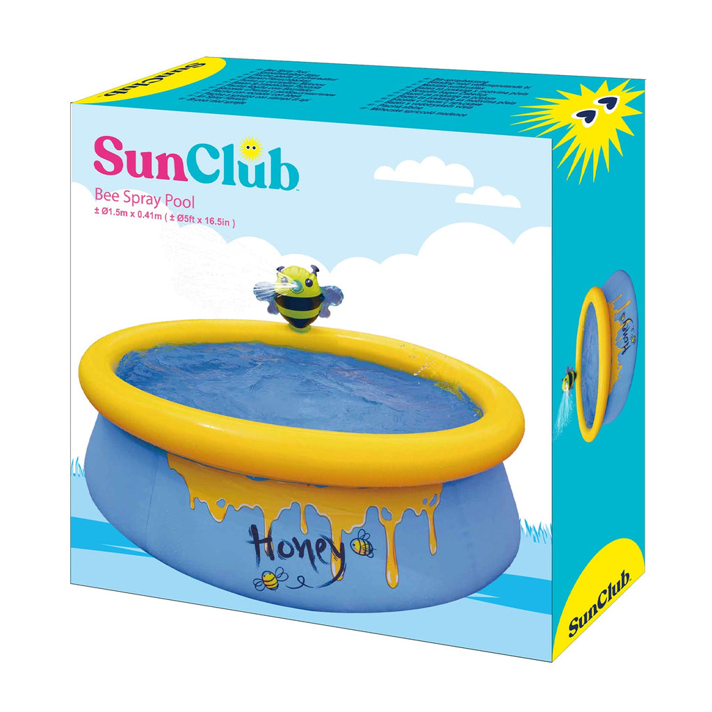 JLeisure 5' x 16.5" Bee Spray Inflatable Outdoor Above Ground Kid Swimming Pool — image 6