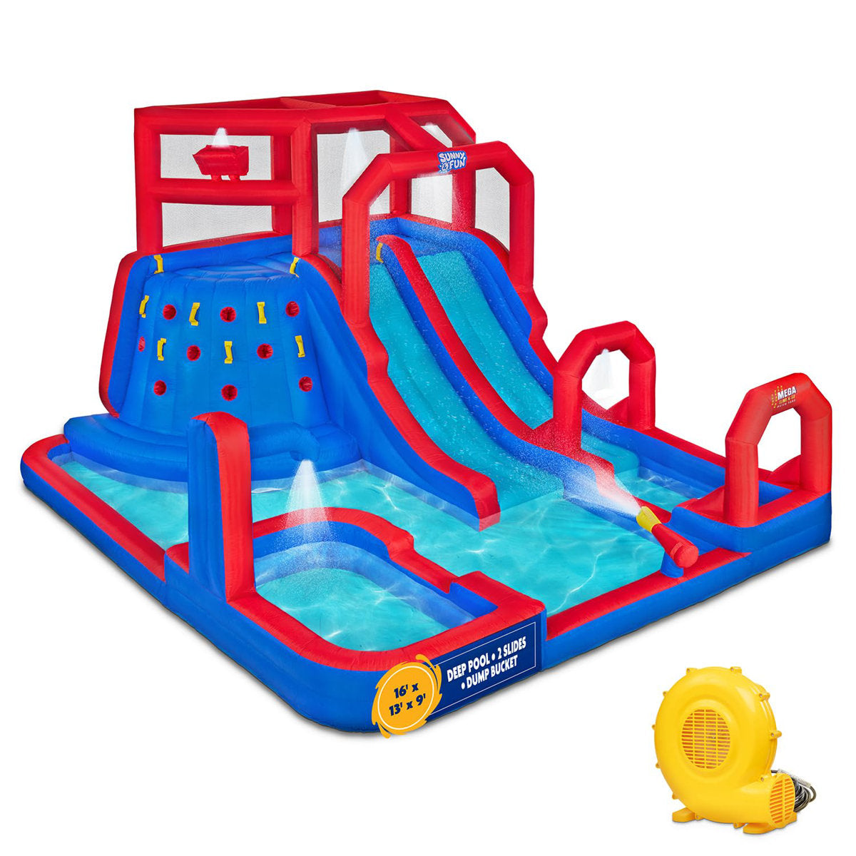 18' x 15.83' Inflatable Water Slide