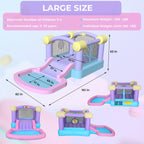 13.4' x 6.82' Bounce House with Slide and Air Blower