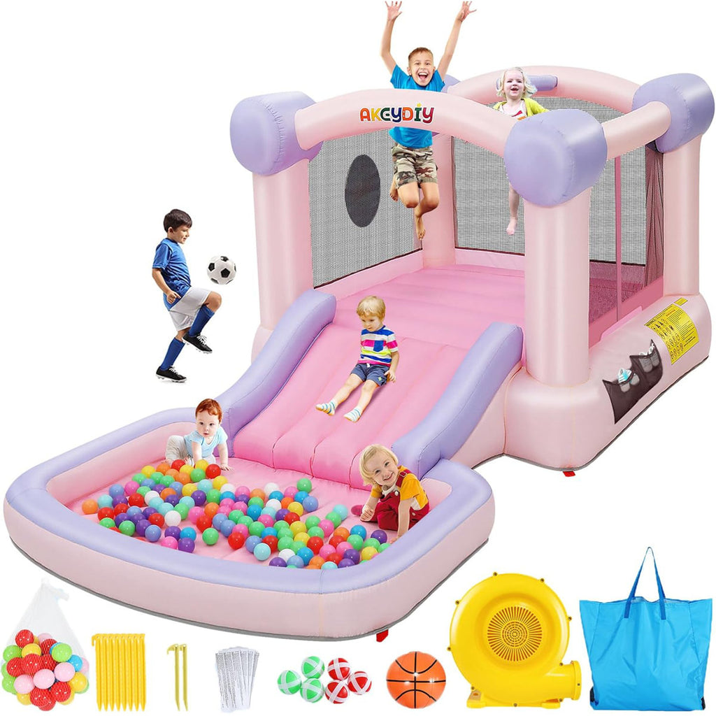 94.49" x 181.1" Bounce House with Air Blower
