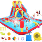 Inflatable Water Slide Park With Air Blower