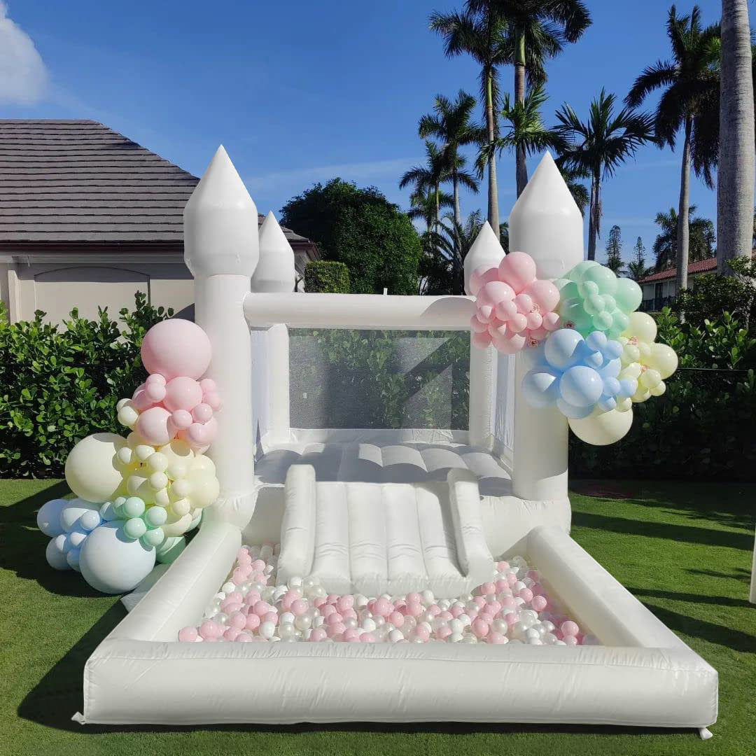 Store Theme Inflatable Bounce House With Slide And Blower