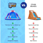 13' x 13' Inflatable Water Slide with Air Blower