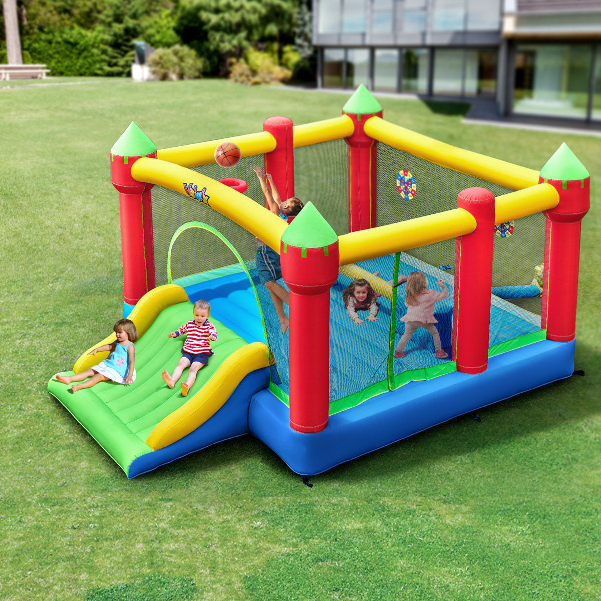 Trolls Bounce House Water Slide with Pool