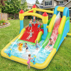 13' X 10' Giant Inflatable Water Slide Bounce House With Sprayers For Backyard Play
