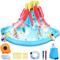 151.97" x 174.02" Inflatable with Water Slide and Air Blower