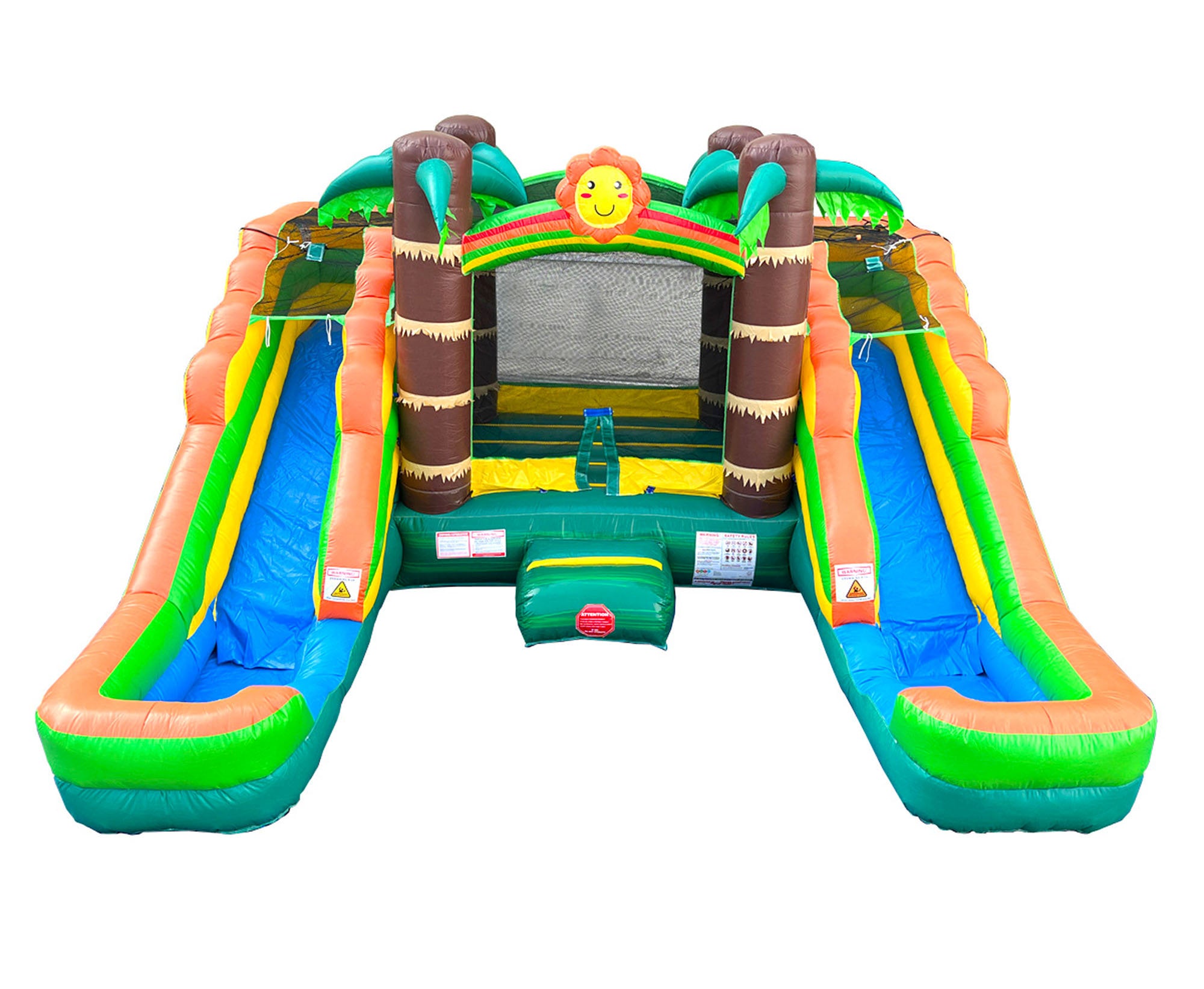 15' x 16.5' Bounce House with Water Slide and Air Blower