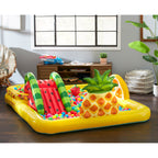 Intex Fun 'N Fruity Outdoor Inflatable Kiddie Pool Play Center with Water Slide — image 2