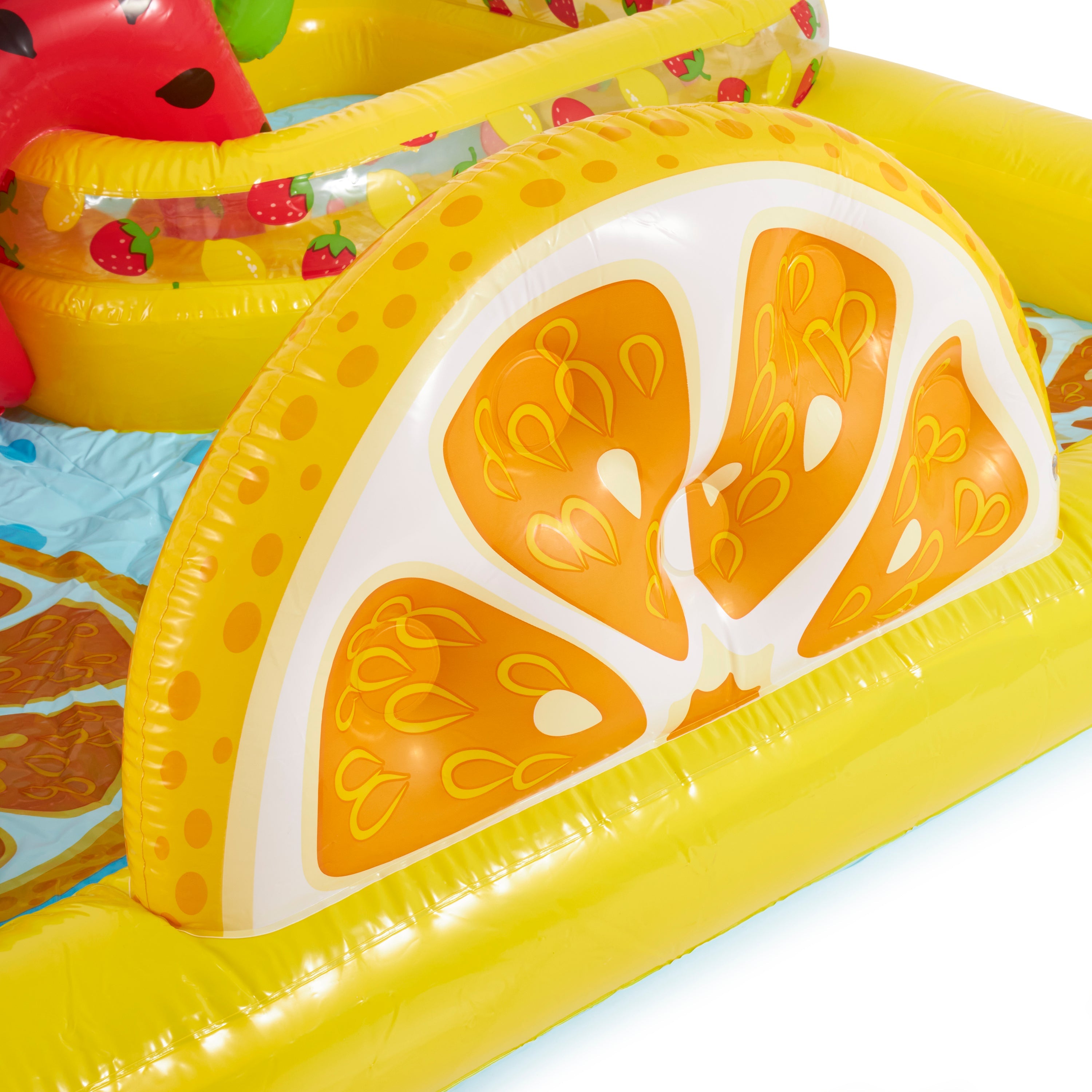 Intex Fun 'N Fruity Outdoor Inflatable Kiddie Pool Play Center with Water Slide — image 11