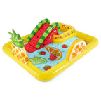 Intex Fun 'N Fruity Outdoor Inflatable Kiddie Pool Play Center with Water Slide — image 1