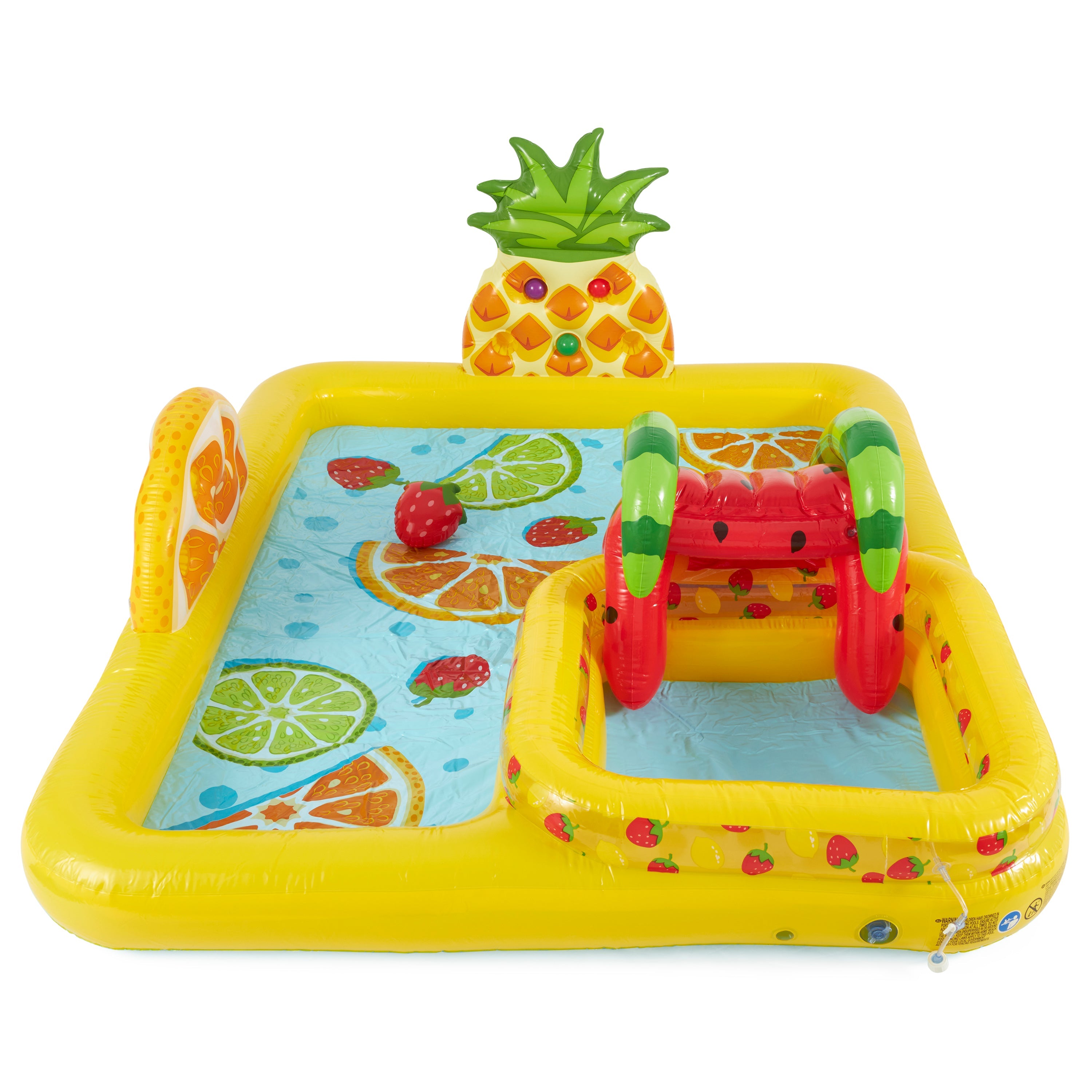 Intex Fun 'N Fruity Outdoor Inflatable Kiddie Pool Play Center with Water Slide — image 5