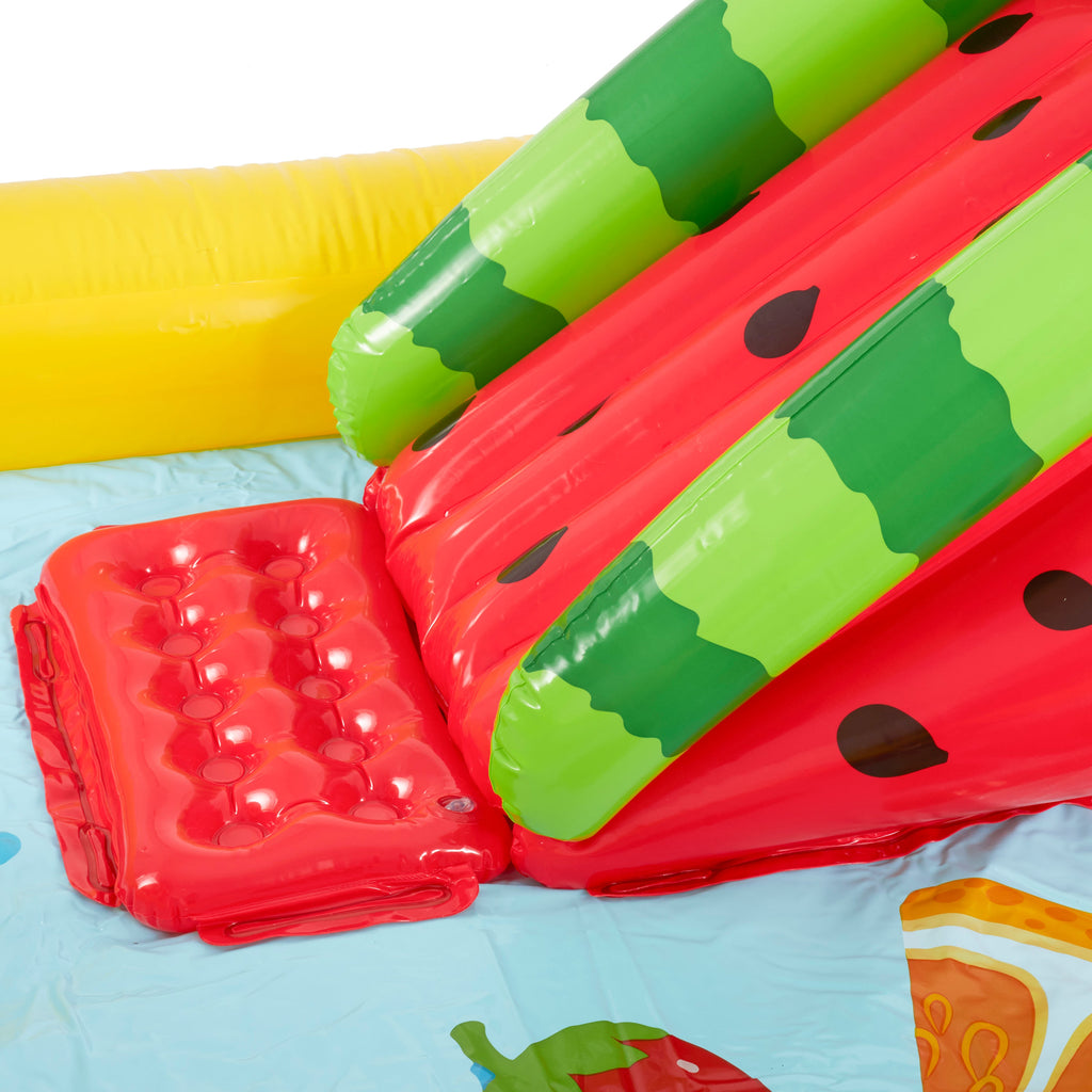 Intex Fun 'N Fruity Outdoor Inflatable Kiddie Pool Play Center with Water Slide — image 6