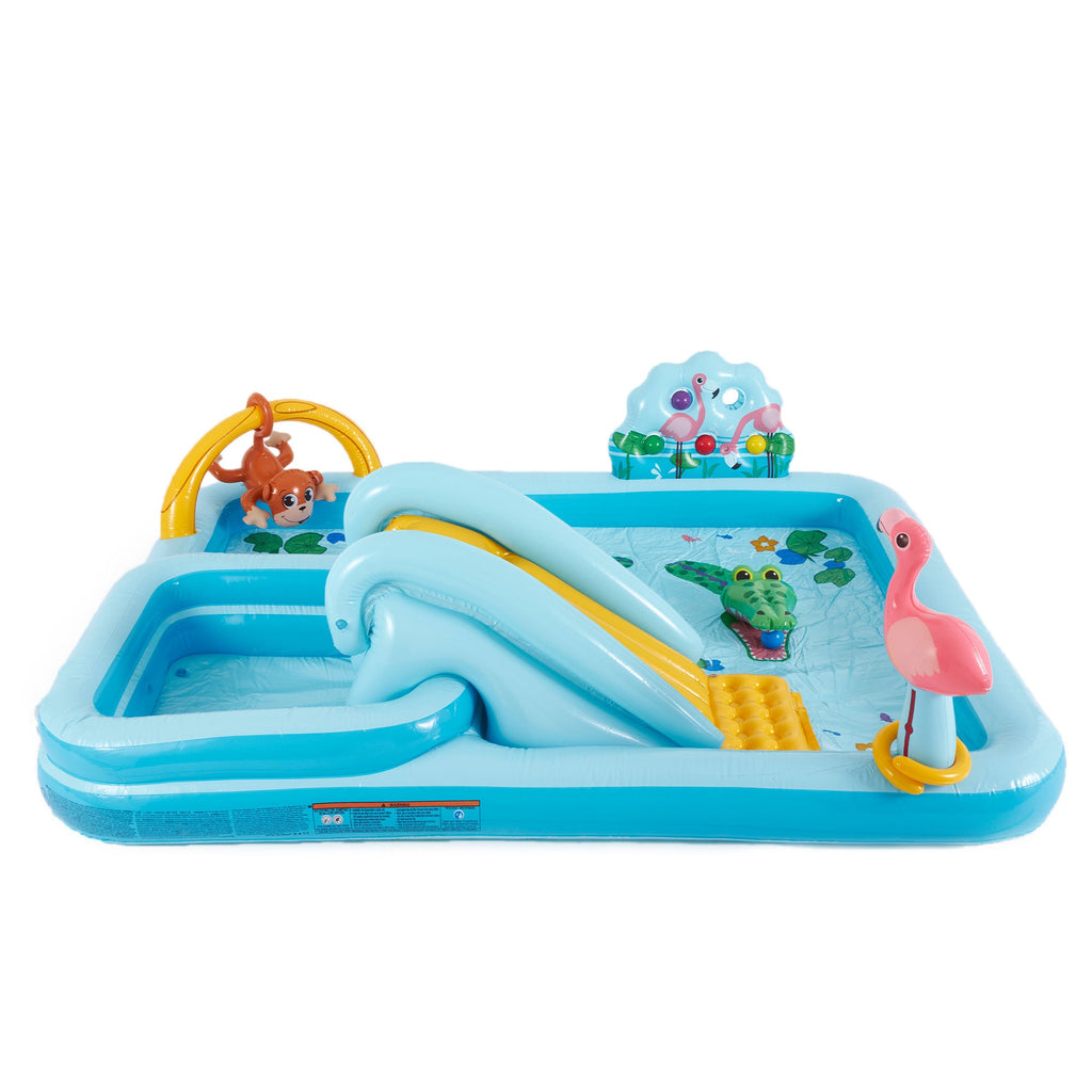 Intex 96" x 78" x 28" Inflatable Jungle Adventure Play Center Spray Kiddie Pool — image 7