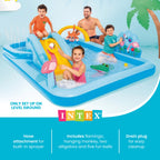 Intex 96" x 78" x 28" Inflatable Jungle Adventure Play Center Spray Kiddie Pool — image 5