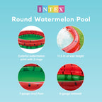 Intex 66-Inch Round Inflatable Outdoor Kids Swimming and Wading Watermelon Pool — image 2
