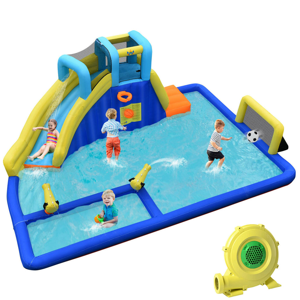 17.25' x 12.25' Bounce House with Water Slide and Air Blower