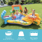 Intex Dinoland Kiddie Swimming Pool and Dinosaur Kiddie Inflatable Swimming Pool — image 2