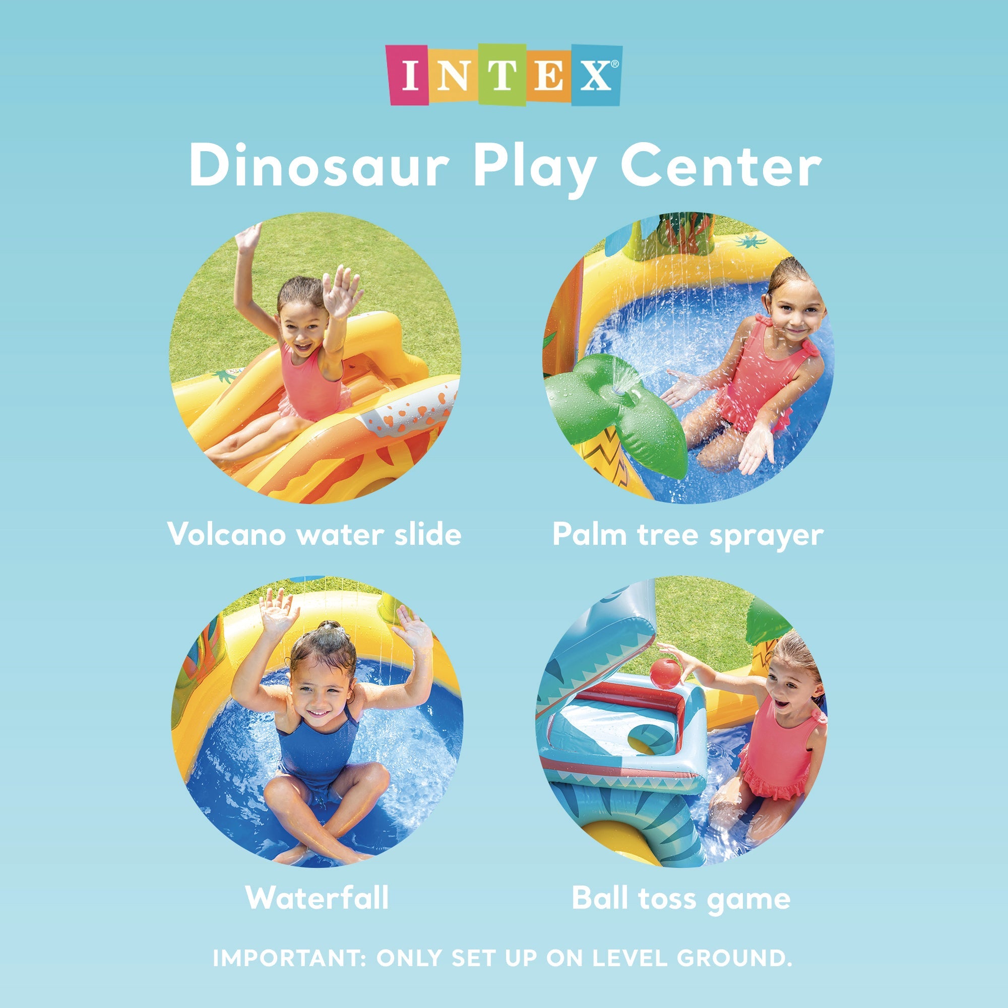 Intex Dinoland Kiddie Swimming Pool and Dinosaur Kiddie Inflatable Swimming Pool — image 3