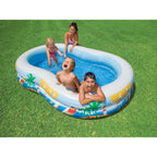 Intex 8.5’x5.25’x18” Seaside Paradise Inflatable Kiddie Pool & Electric Air Pump — image 10
