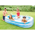 Intex Swim Center 198 Gal. Family Swimming Pool & 120V Electric Air Pump — image 7