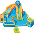 Lumen 5" x 17'10" Inflatable Water Slide with Air Blower,Bounce House