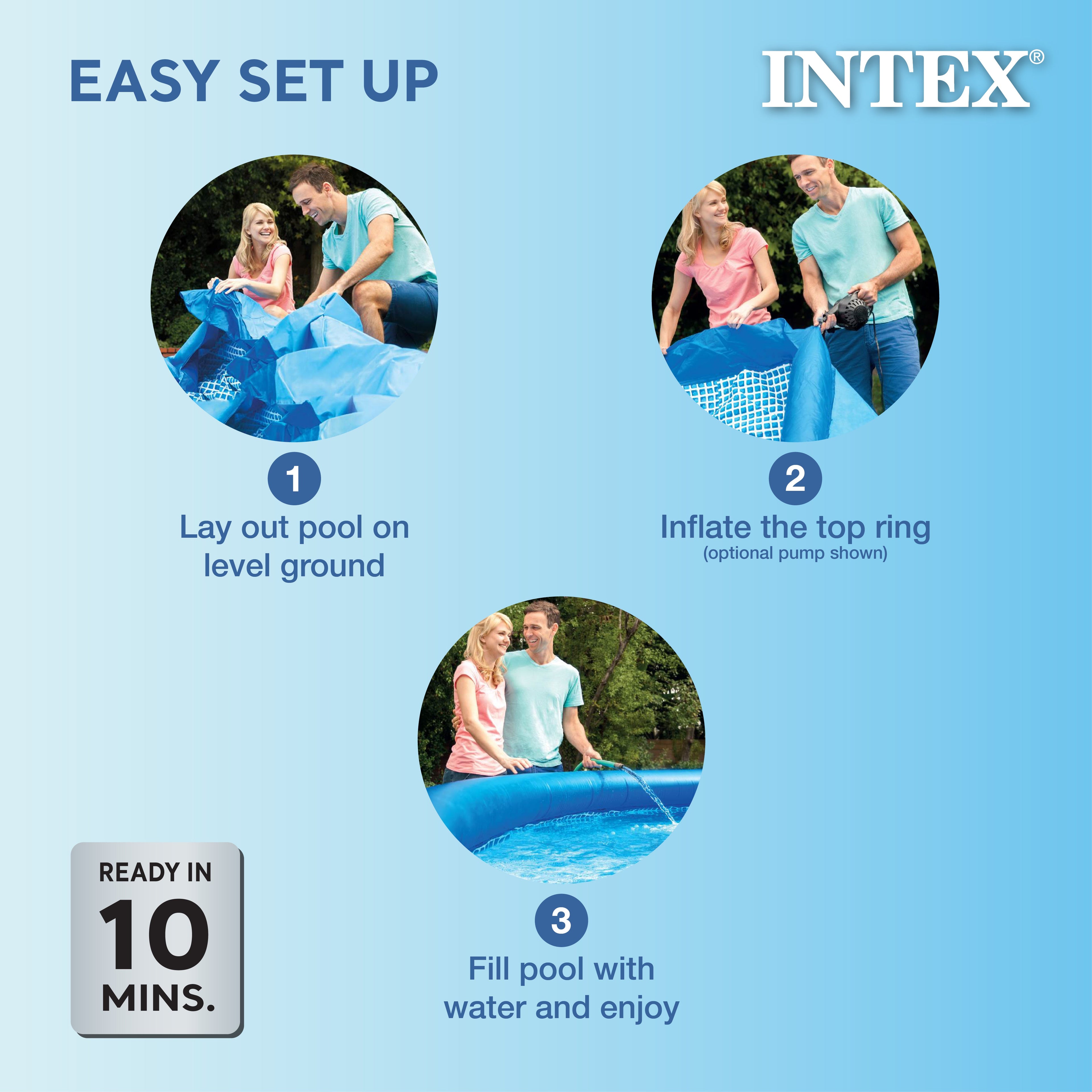 Intex 26100EH Happy Crab Easy Set 6ft x 20in Round Inflatable Ring Kiddie Pool — image 5