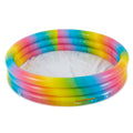 Intex 58449EP Rainbow Ombre 3 Ring Round Inflatable Kids Outdoor Swimming Pool — image 1