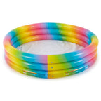 Intex 58449EP Rainbow Ombre 3 Ring Round Inflatable Kids Outdoor Swimming Pool — image 5