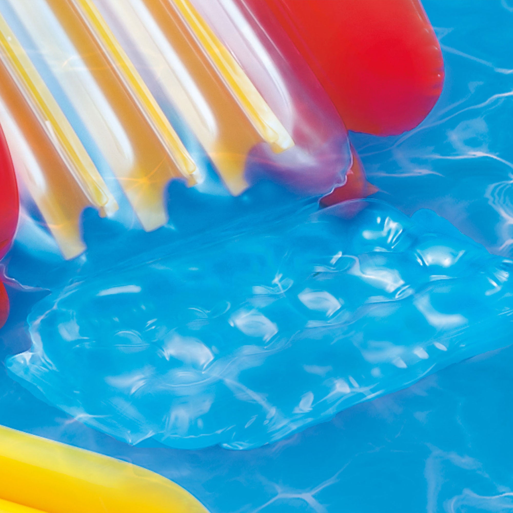 Intex 9.75 x 6.3 Foot Rainbow Slide Inflatable Pool and Water Slide Ring Center — image 10