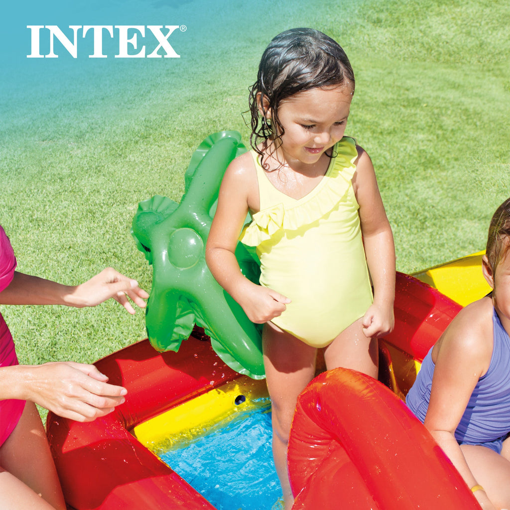 Intex Dinoland Kiddie Inflatable Pool & Inflatable Ocean Backyard Kiddie Pool — image 7