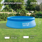 Intex 8ft x 30in Easy Set Inflatable Swimming Pool with 330 GPH Filter Pump — image 2