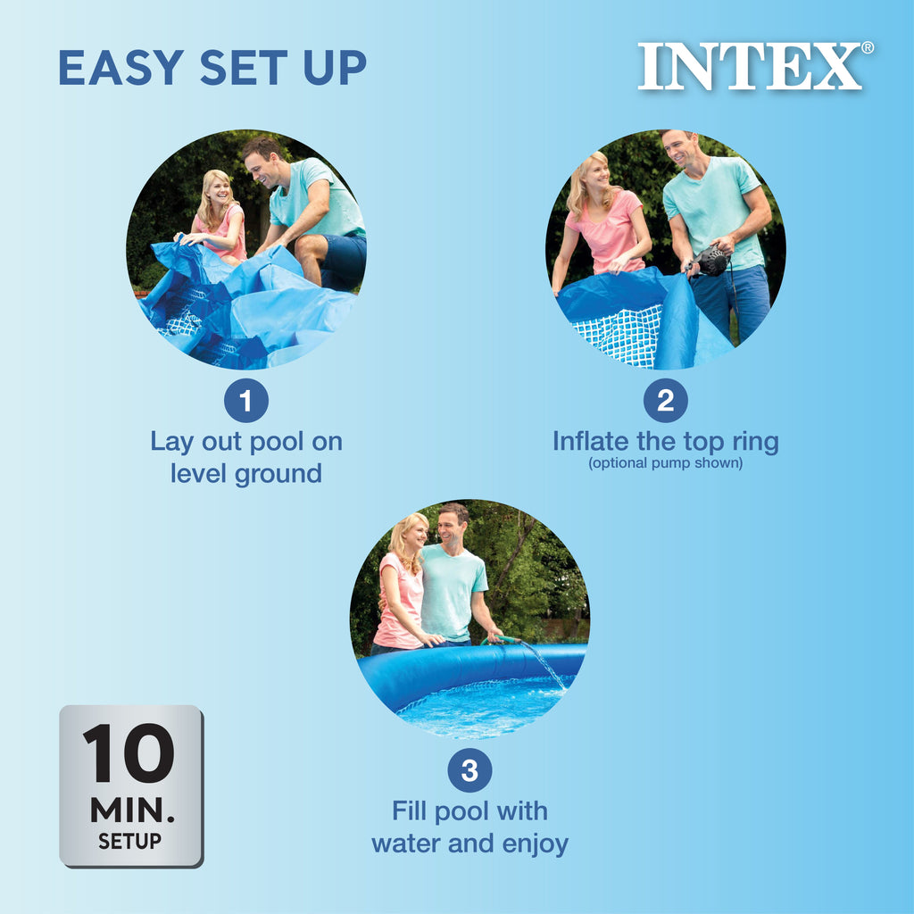 Intex 8ft x 30in Easy Set Inflatable Swimming Pool with 330 GPH Filter Pump — image 5
