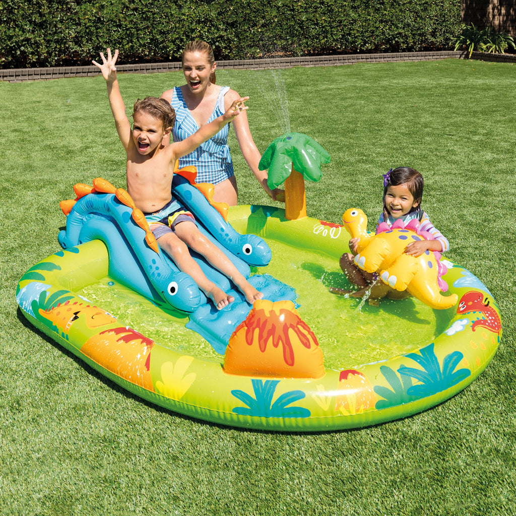 Intex 57166EP Little Dino Dinosaur Themed Inflatable Backyard Pool Play Center — image 9