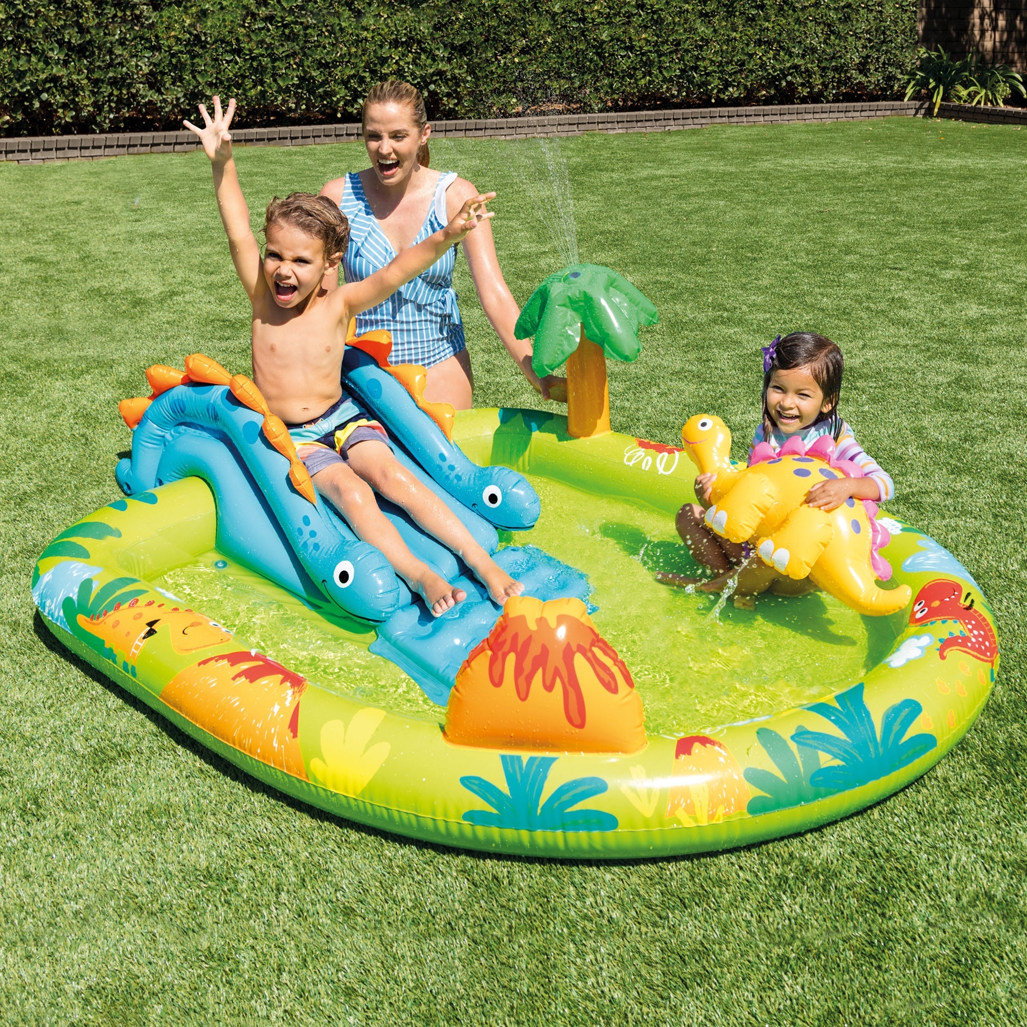 Intex 57166EP Little Dino Dinosaur Themed Inflatable Backyard Pool Play Center — image 9