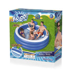 H2OGO! Splash Paradise Inflatable Family Pool with Headrests,  7'7" x 7'2" x 31" — image 10