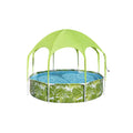 H2OGO! Kids Splash-in-Shade Round Above Ground Pool with Canopy Sunshade, Green — image 1