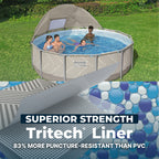 Bestway Steel Pro MAX 13' x 42" Round Above Ground Pool Set with Canopy & Ladder — image 6