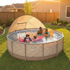 Bestway Steel Pro MAX 13' x 42" Round Above Ground Pool Set with Canopy & Ladder — image 2