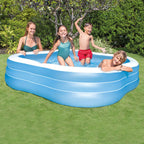 Intex Swim Center 90in x 90in x 2in Inflatable Play Kids Backyard Swimming Pool — image 4