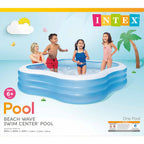 Intex Swim Center 90in x 90in x 2in Inflatable Play Kids Backyard Swimming Pool — image 5
