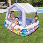 Intex 5ft x 48in Inflatable Ocean Scene Sun Shade Kids Swimming Pool With Canopy — image 11