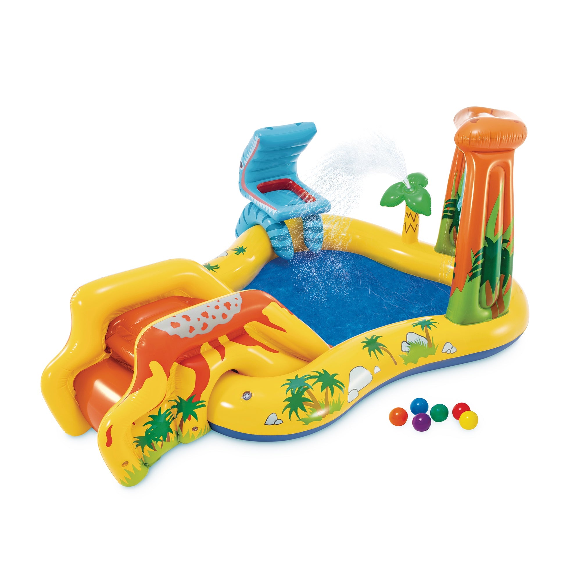 Intex Inflatable Kids Dinosaur Play Center Outdoor Water Park Pool with Slide — image 10