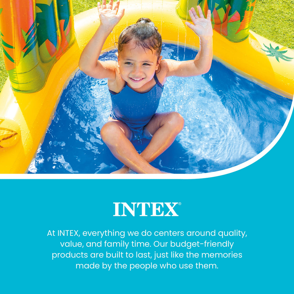 Intex Inflatable Kids Dinosaur Play Center Outdoor Water Park Pool with Slide — image 6